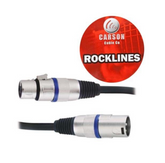 Carson Audio Cable 3 Foot: Female XLR - Male XLR
